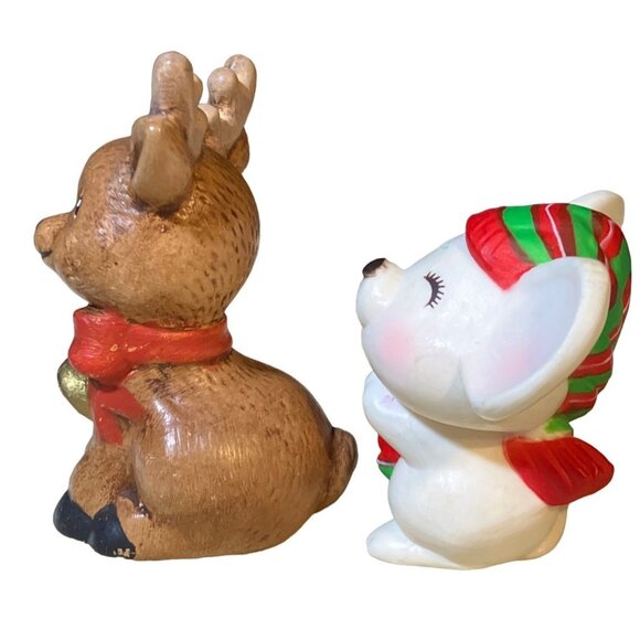 Mouse and Deer Christmas Décor figurines - Picture 8 of 11